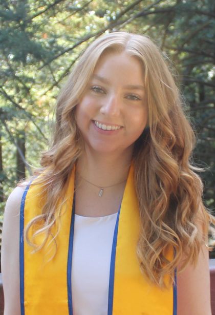 caralynn ebersole in her uc santa cruz graduation sash